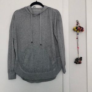 Burn Out Heather Gray Long Sleeve w/ Side Slits